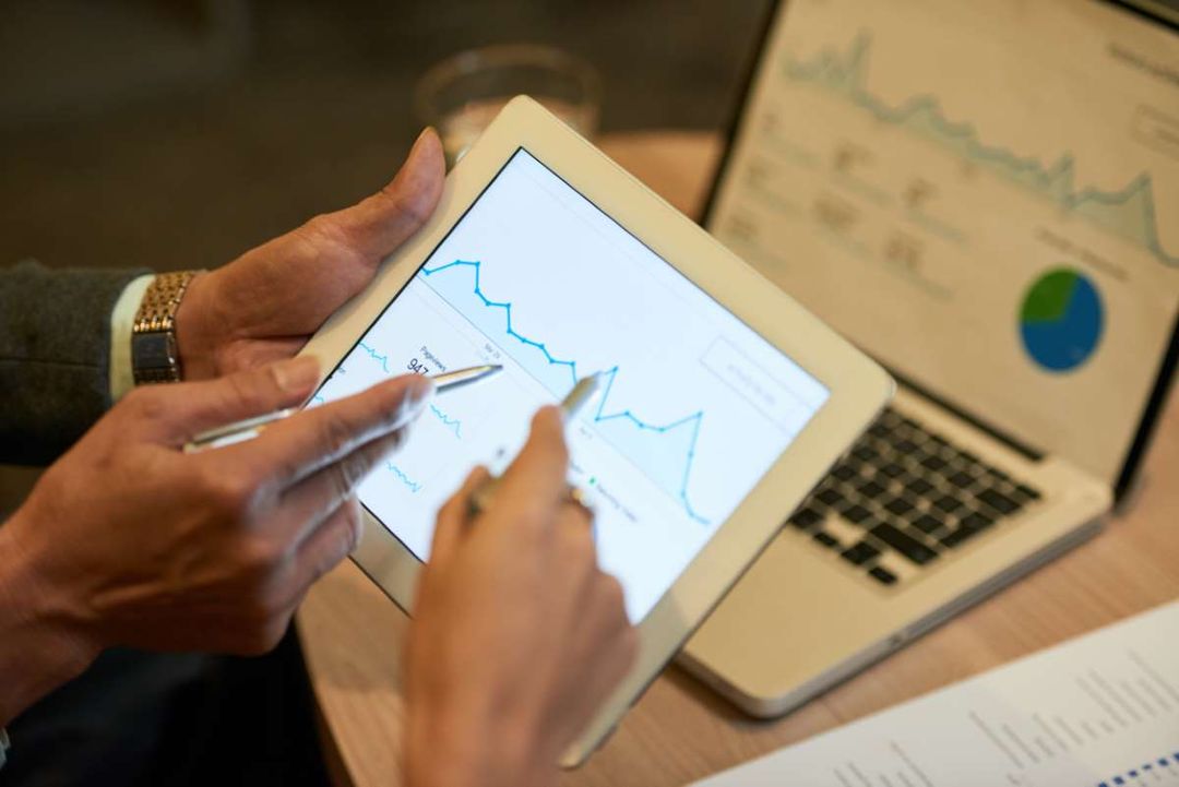 Illustration representing sales growth and data